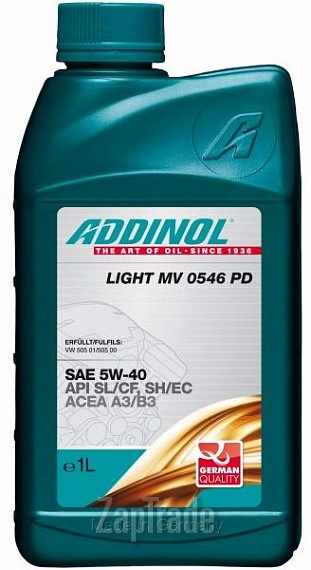 Купить моторное масло Addinol Light MV 0546 PD, в интернет-магазине в Санкт-Петербурге