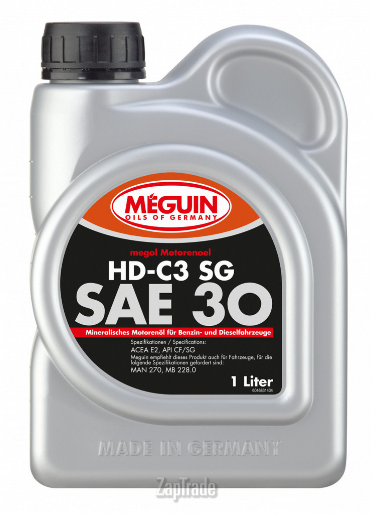 Купить моторное масло Meguin HD-C3 SG (single-grade), в интернет-магазине в Санкт-Петербурге