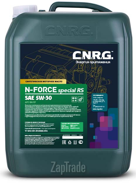 Купить моторное масло C.n.r.g. N-Force Special RS, в интернет-магазине в Санкт-Петербурге