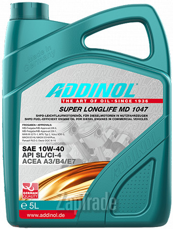 Купить моторное масло Addinol Super Longlife MD 1047, в интернет-магазине в Санкт-Петербурге