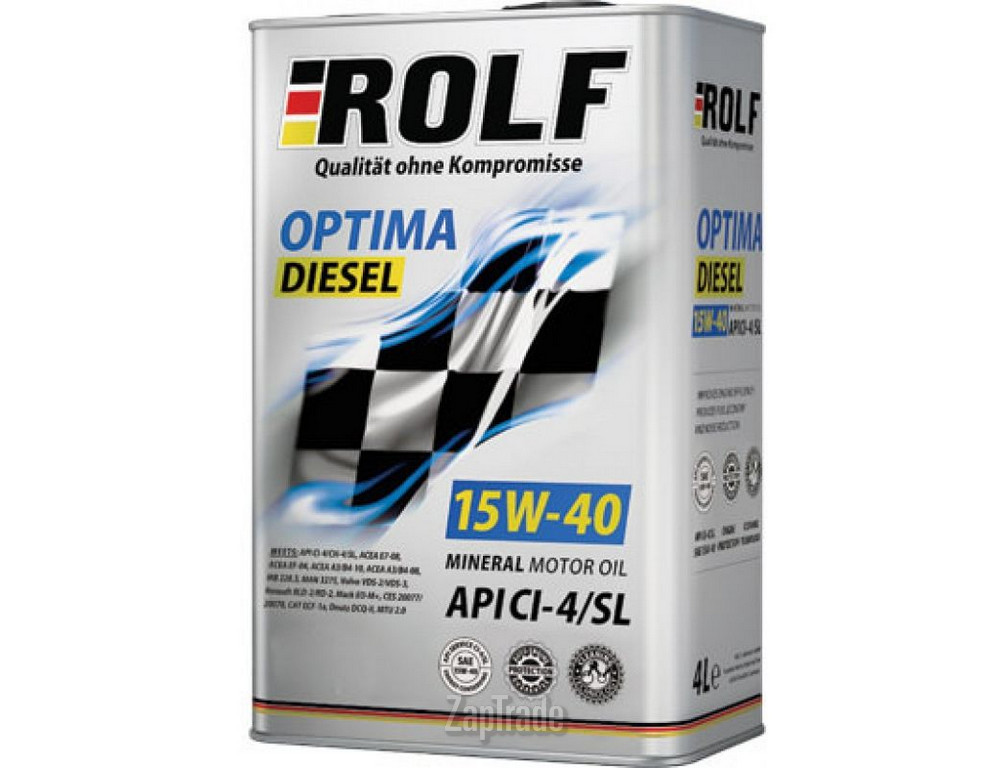 Купить моторное масло Rolf Optima Diesel 15W-40, в интернет-магазине в Санкт-Петербурге