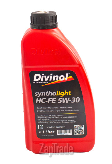 Купить моторное масло Divinol Syntholight HC-FE 5W-30, в интернет-магазине в Санкт-Петербурге