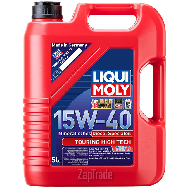Купить моторное масло Liqui moly Touring High Tech SHPD-Motoroil Basic, в интернет-магазине в Санкт-Петербурге