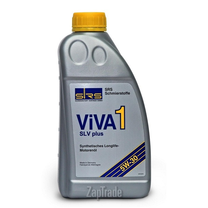 Купить моторное масло Srs VIVA 1 SLV plus 5W-30 (LL3), в интернет-магазине в Санкт-Петербурге