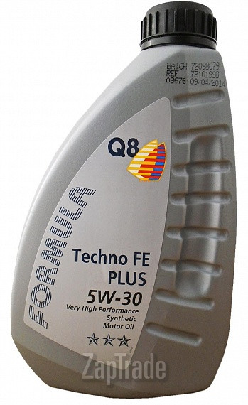 Купить моторное масло Q8 Formula Techno FE Plus 5W-30, в интернет-магазине в Санкт-Петербурге