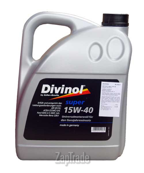 Купить моторное масло Divinol Super 15W-40, в интернет-магазине в Санкт-Петербурге