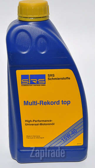 Купить моторное масло Srs Multi-Rekord Top 15W-40, в интернет-магазине в Санкт-Петербурге