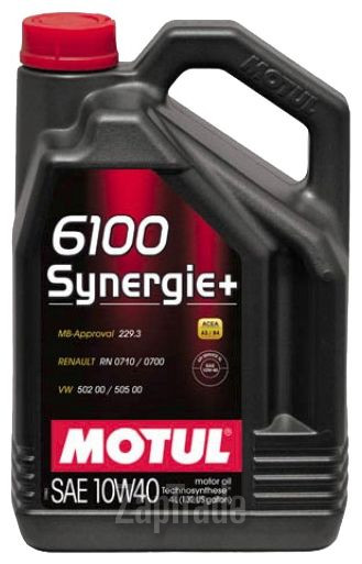 Купить моторное масло Motul 6100 Synergie+, в интернет-магазине в Санкт-Петербурге