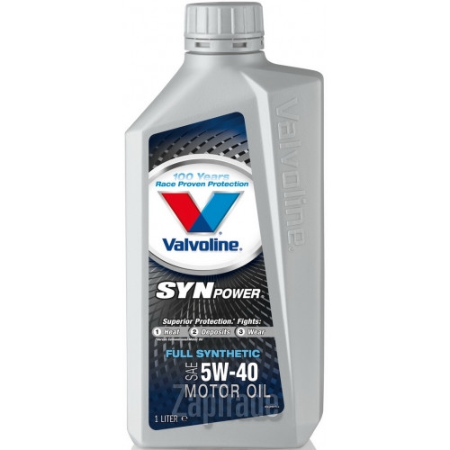 Купить моторное масло Valvoline SYNPOWER SAE 5W-40, 1л, в интернет-магазине в Санкт-Петербурге