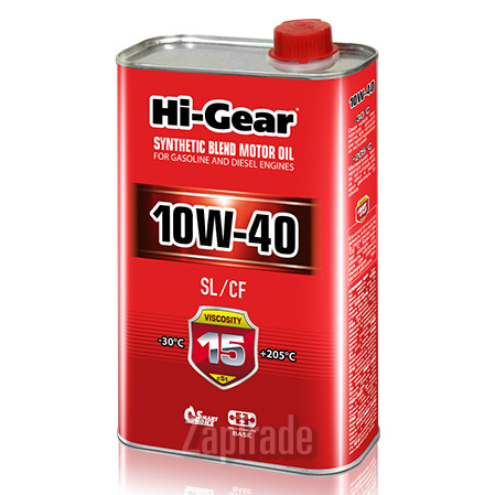 Купить моторное масло Hi-gear SAE 10W-40 API SL/CF, в интернет-магазине в Санкт-Петербурге