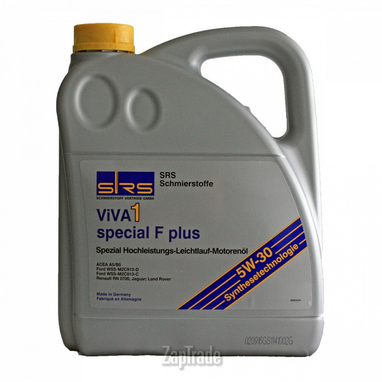 Купить моторное масло Srs VIVA 1 Special F Plus 5W-30, в интернет-магазине в Санкт-Петербурге