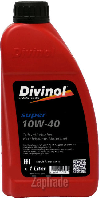 Купить моторное масло Divinol Super 10W-40, в интернет-магазине в Санкт-Петербурге
