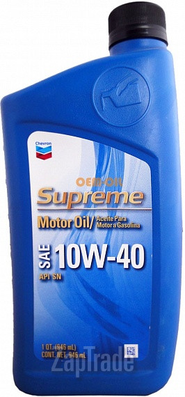 Купить моторное масло Chevron Supreme Motor Oil 10W-40, в интернет-магазине в Санкт-Петербурге