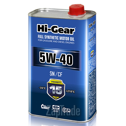 Купить моторное масло Hi-gear SAE 5W-40 API SN/CF, в интернет-магазине в Санкт-Петербурге