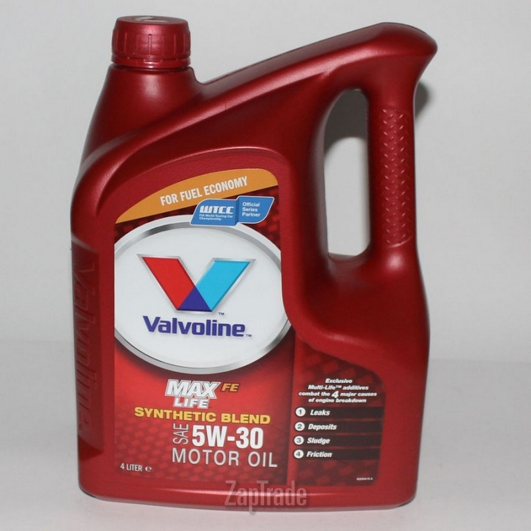 Купить моторное масло Valvoline MAXLIFE SAE 5W-30, 4л, в интернет-магазине в Санкт-Петербурге