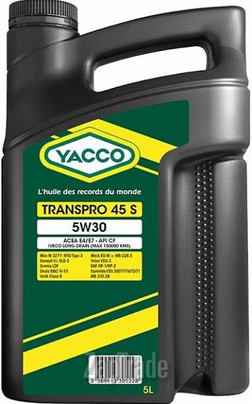 Купить моторное масло Yacco Transpro 45 S, в интернет-магазине в Санкт-Петербурге