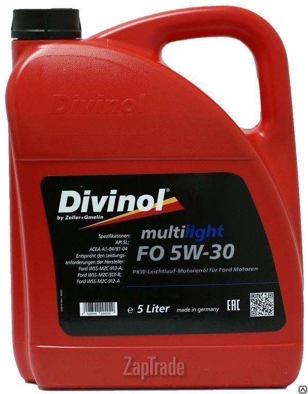Купить моторное масло Divinol Multilight FO 5W-30, в интернет-магазине в Санкт-Петербурге