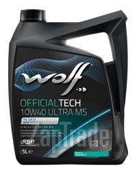 Купить моторное масло Wolf OFFICIALTECH 10W40 ULTRA MS, в интернет-магазине в Санкт-Петербурге