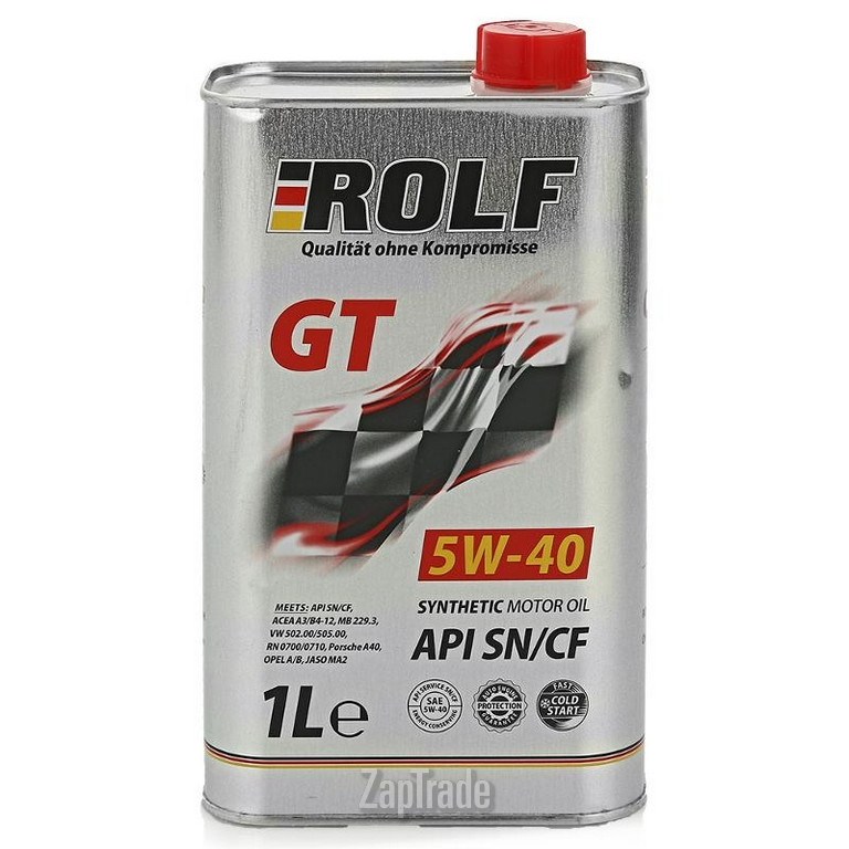 Купить моторное масло Rolf GT 5W-40 SN/CF, в интернет-магазине в Санкт-Петербурге