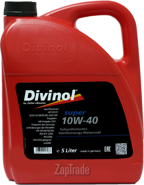 Купить моторное масло Divinol Super 10W-40, в интернет-магазине в Санкт-Петербурге