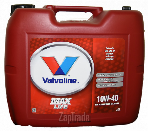 Купить моторное масло Valvoline Maxlife, в интернет-магазине в Санкт-Петербурге