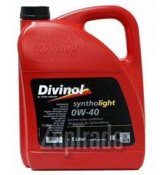 Купить моторное масло Divinol Syntholight 0W-40, в интернет-магазине в Санкт-Петербурге