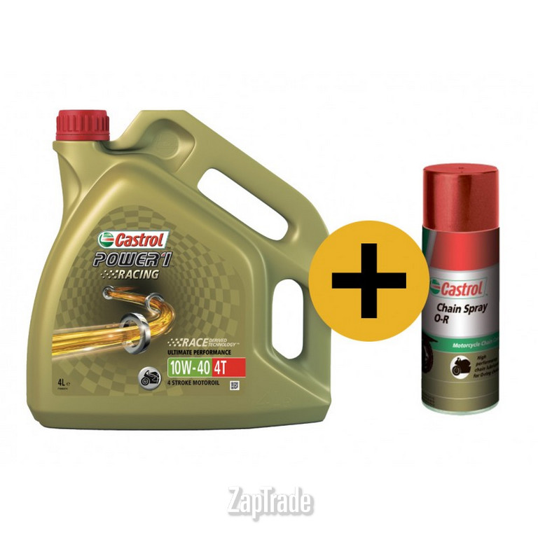   Castrol -   Power 1 Racing 4T, 4  +    Chain Spray O-R, 400  