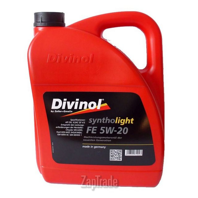 Купить моторное масло Divinol Syntholight FE 5W20, в интернет-магазине в Санкт-Петербурге