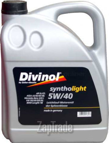 Купить моторное масло Divinol Syntholight 5W-40, в интернет-магазине в Санкт-Петербурге
