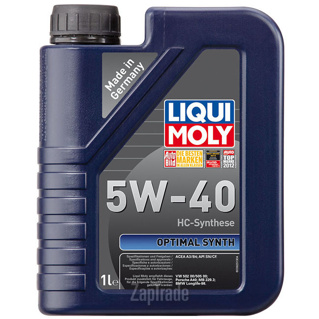 Купить моторное масло Liqui moly Optimal Synth, в интернет-магазине в Санкт-Петербурге