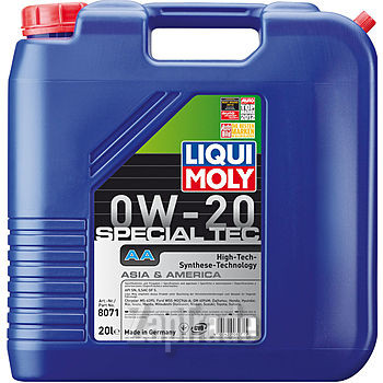 Купить моторное масло Liqui moly НС-синтетическое моторное масло Special Tec AA 0W-20, в интернет-магазине в Санкт-Петербурге