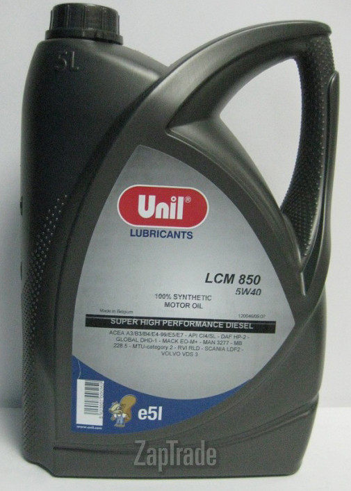 Купить моторное масло Unil LCM 850 5W40, в интернет-магазине в Санкт-Петербурге