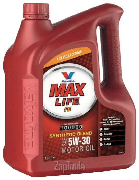 Купить моторное масло Valvoline MAXLIFE FE SAE 5W-30, 4л, в интернет-магазине в Санкт-Петербурге