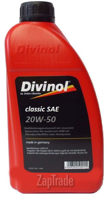   Divinol Classic SAE 20W-50