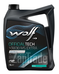 Купить моторное масло Wolf OFFICIALTECH 10W30 MS EXTRA, в интернет-магазине в Санкт-Петербурге