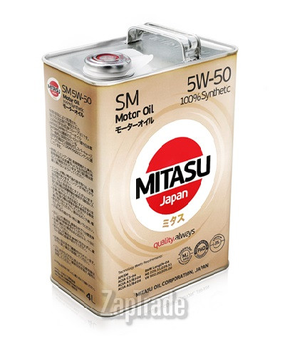 Купить моторное масло Mitasu MOTOR OIL SM 5W-50, в интернет-магазине в Санкт-Петербурге